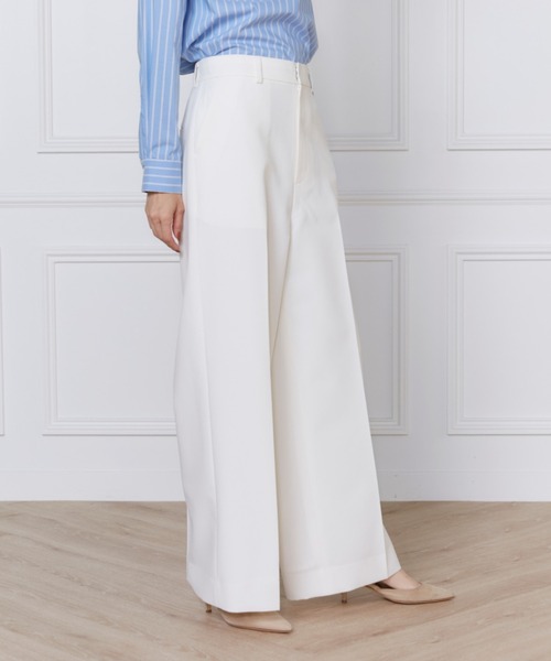 INED（イネド）の「【2025NEW】美脚ワイドパンツ（その他パンツ・レディース・チェック/その他/ブルー/オフホワイト/ブラック/ベージュ・9号/7号）」の2枚目の写真