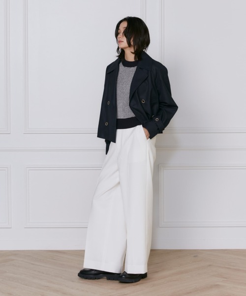 INED（イネド）の「【2025NEW】美脚ワイドパンツ（その他パンツ・レディース・チェック/その他/ブルー/オフホワイト/ブラック/ベージュ・9号/7号）」の11枚目の写真