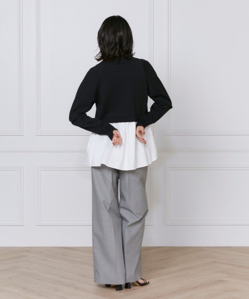 INED（イネド）の「【2025NEW】美脚ワイドパンツ（その他パンツ・レディース・チェック/その他/ブルー/オフホワイト/ブラック/ベージュ・9号/7号）」の17枚目の写真