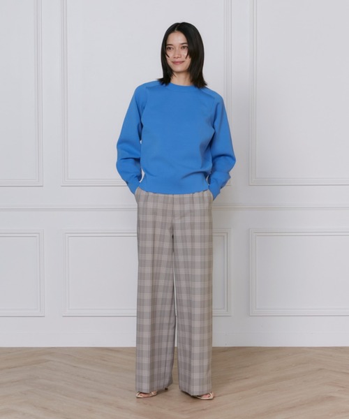 INED（イネド）の「【2025NEW】美脚ワイドパンツ（その他パンツ・レディース・チェック/その他/ブルー/オフホワイト/ブラック/ベージュ・9号/7号）」の18枚目の写真