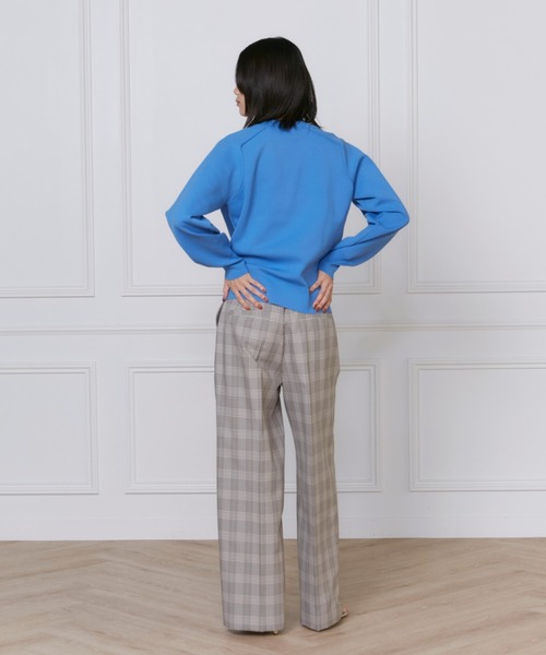 INED（イネド）の「【2025NEW】美脚ワイドパンツ（その他パンツ・レディース・チェック/その他/ブルー/オフホワイト/ブラック/ベージュ・9号/7号）」の20枚目の写真