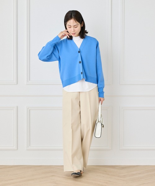 INED（イネド）の「美脚ワイドパンツ（その他パンツ・レディース・チェック/その他/ブルー/オフホワイト/ブラック/ベージュ・9号/7号）」の11枚目の写真