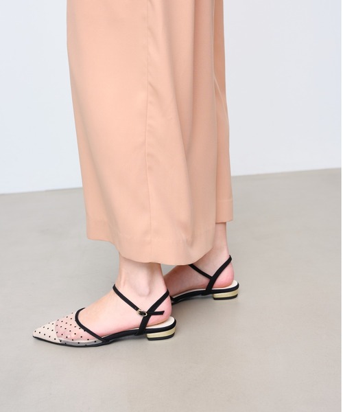 ドットチュールベルトパンプス(0600)（パンプス）｜Launa lea