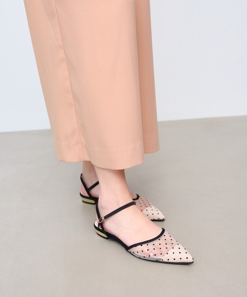 Launa lea（ラウナレア）の「ドットチュールベルトパンプス(0600)（パンプス・レディース・ブラック/ベージュ・22.0cm/22.5cm/23.0cm/23.5cm/24.0cm/24.5cm/25.0cm/25.5cm）」の15枚目の写真