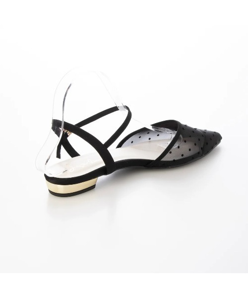 Launa lea（ラウナレア）の「ドットチュールベルトパンプス(0600)（パンプス・レディース・ブラック/ベージュ・22.0cm/22.5cm/23.0cm/23.5cm/24.0cm/24.5cm/25.0cm/25.5cm）」の21枚目の写真