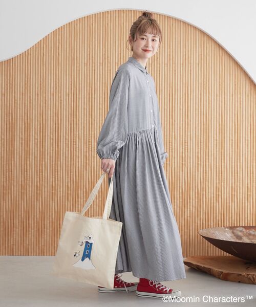 MOOMIN（ムーミン）の「Moomin アソートプリントバッグ（トートバッグ・レディース・グレー/アイボリー/ネイビー/モカ・FREE）」の13枚目の写真