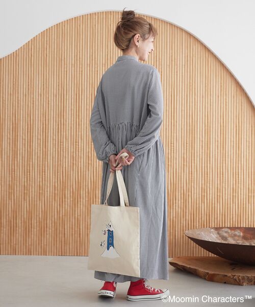 MOOMIN（ムーミン）の「Moomin アソートプリントバッグ（トートバッグ・レディース・グレー/アイボリー/ネイビー/モカ・FREE）」の14枚目の写真