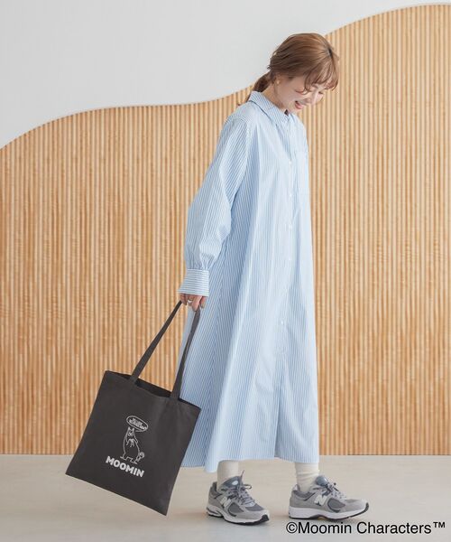 MOOMIN（ムーミン）の「Moomin アソートプリントバッグ（トートバッグ・レディース・グレー/アイボリー/ネイビー/モカ・FREE）」の18枚目の写真