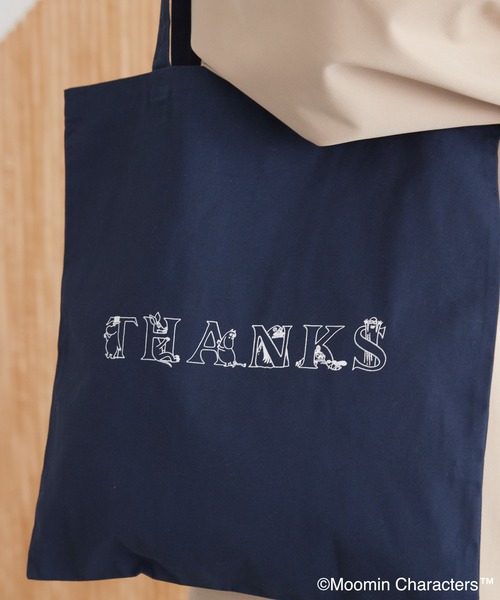 MOOMIN（ムーミン）の「Moomin アソートプリントバッグ（トートバッグ・レディース・グレー/アイボリー/ネイビー/モカ・FREE）」の11枚目の写真