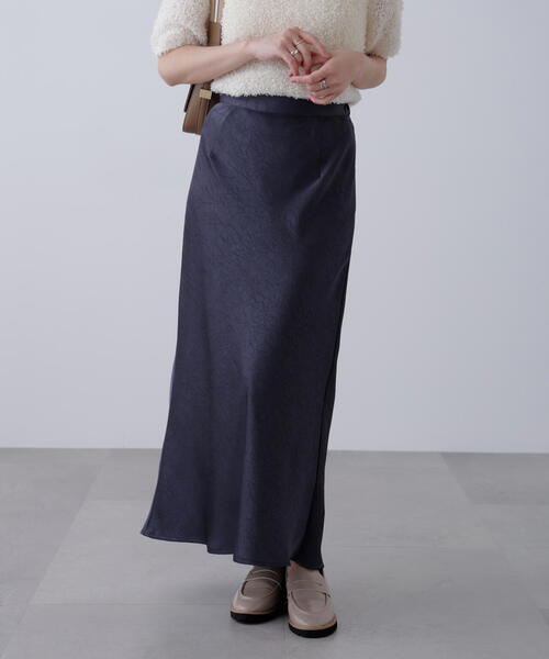 FREE'S MART(フリーズマート)の「◆ワッシャーサテンナロースカート(スカート・レディース・グレー/グリーン系その他/ホワイト・MEDIUM/SMALL)」の5枚目の写真