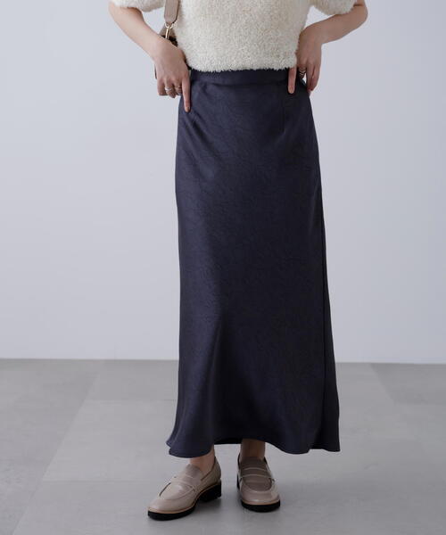 FREE'S MART(フリーズマート)の「◆ワッシャーサテンナロースカート(スカート・レディース・グレー/グリーン系その他/ホワイト・MEDIUM/SMALL)」の6枚目の写真