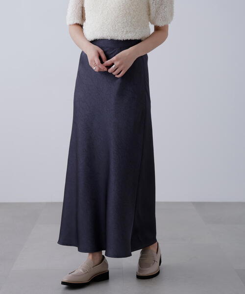 FREE'S MART(フリーズマート)の「◆ワッシャーサテンナロースカート(スカート・レディース・グレー/グリーン系その他/ホワイト・MEDIUM/SMALL)」の7枚目の写真