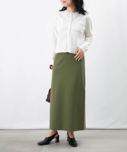 LUCA/LADY LUCK LUCA（ルカ/レディラックルカ）の「LC/LLL ラインタイトスカート（スカート・レディース・ブラック/カーキ/グレイッシュベージュ/アイボリー・FREE）」の9枚目の写真