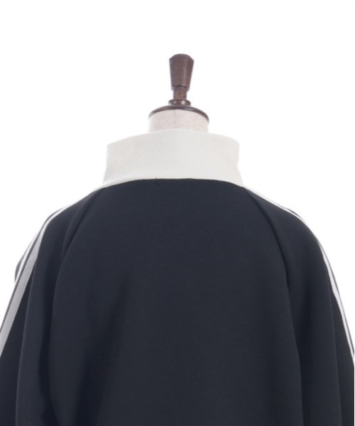 axes femme（アクシーズファム）の「ダンボールニットトラックジャケット（ブルゾン・レディース・ブラック/イエロー/ミント・FREE）」の5枚目の写真