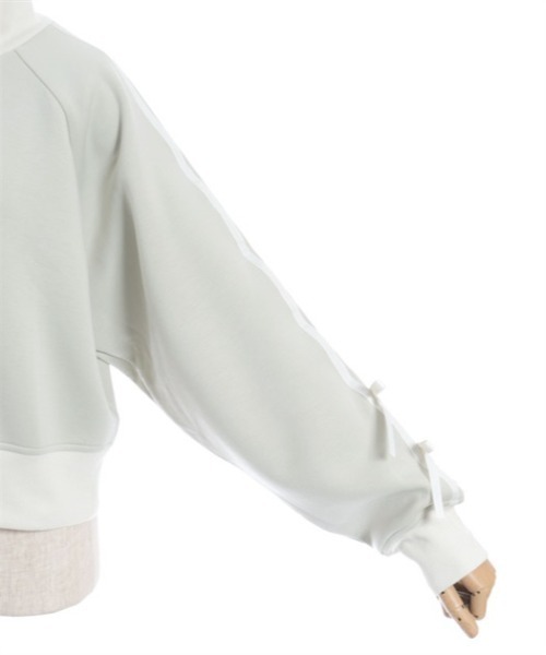 axes femme（アクシーズファム）の「ダンボールニットトラックジャケット（ブルゾン・レディース・ブラック/イエロー/ミント・FREE）」の21枚目の写真