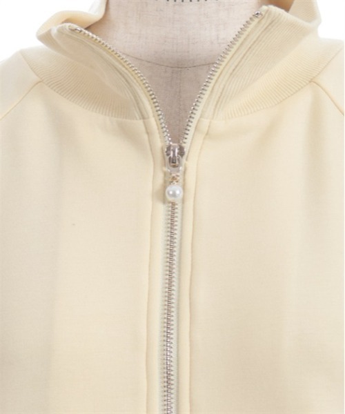 axes femme（アクシーズファム）の「ダンボールニットトラックジャケット（ブルゾン・レディース・ブラック/イエロー/ミント・FREE）」の16枚目の写真