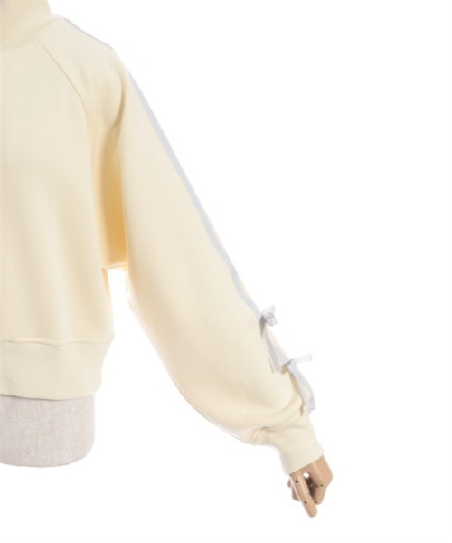 axes femme（アクシーズファム）の「ダンボールニットトラックジャケット（ブルゾン・レディース・ブラック/イエロー/ミント・FREE）」の19枚目の写真