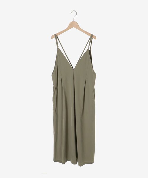 le.coeur blanc(ルクールブラン)の「ナイロンVネックキャミワンピース(ワンピース・レディース・ダークグレー/カーキオリーブ・38)」の22枚目の写真