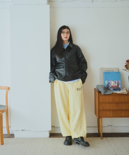 common gull products.（コモンガルプロダクツ）の「街のレザージャケット（その他アウター・レディース・ブラウン系/ブラック系・LARGE/MEDIUM）」の5枚目の写真