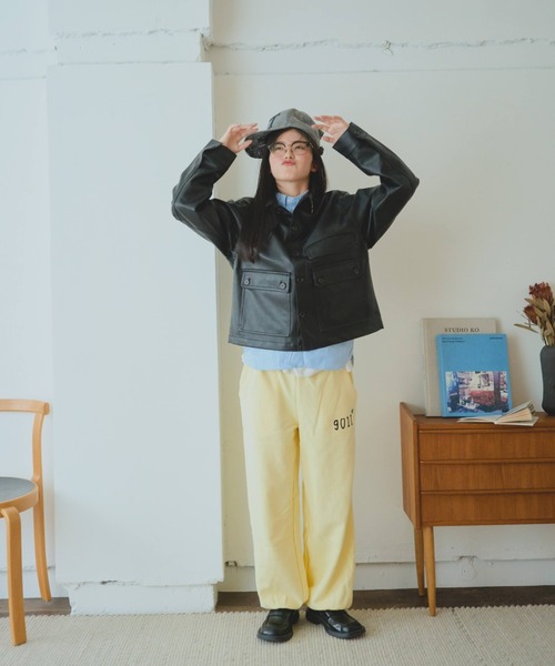 common gull products.（コモンガルプロダクツ）の「街のレザージャケット（その他アウター・レディース・ブラウン系/ブラック系・LARGE/MEDIUM）」の7枚目の写真