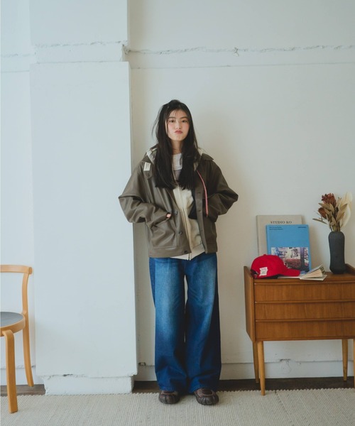 common gull products.（コモンガルプロダクツ）の「街のレザージャケット（その他アウター・レディース・ブラウン系/ブラック系・LARGE/MEDIUM）」の21枚目の写真