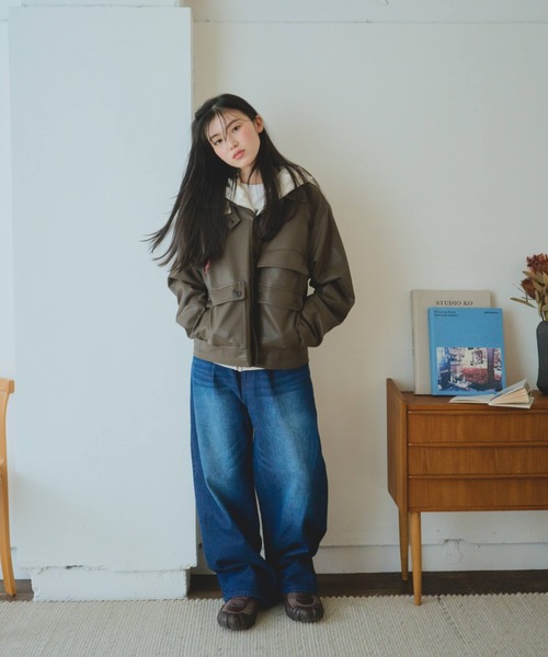 セール】街のレザージャケット（その他アウター）｜common gull