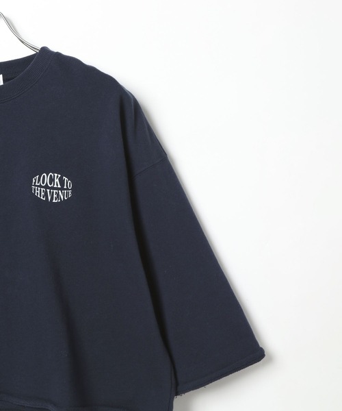 LEPSIM（レプシィム）の「ロゴ裏毛5分袖プルオーバー　323395（Tシャツ/カットソー・レディース・ネイビー/キナリ/グレー・FREE）」の6枚目の写真