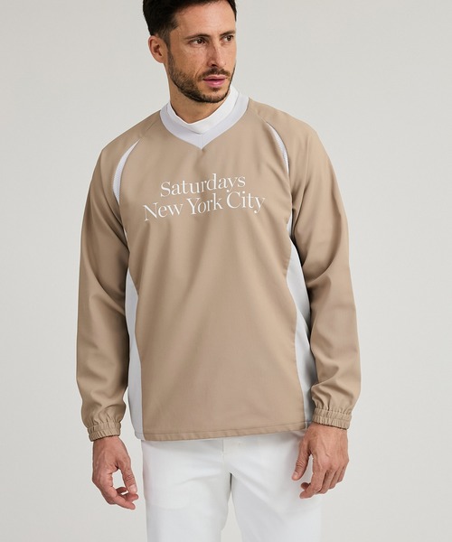 Saturdays Golf（サタデーズゴルフ）の「AZEK  Stretch Woven Pullover（Tシャツ/カットソー・メンズ・ブラック/ベージュ・L/M/S/XL）」の3枚目の写真