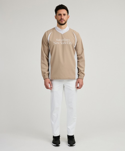 Saturdays Golf（サタデーズゴルフ）の「AZEK  Stretch Woven Pullover（Tシャツ/カットソー・メンズ・ブラック/ベージュ・L/M/S/XL）」の4枚目の写真