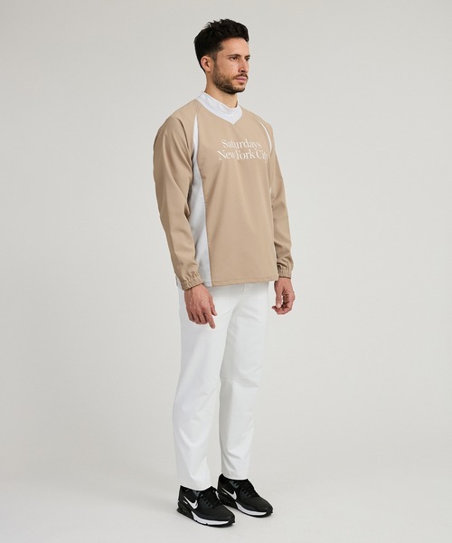 Saturdays Golf（サタデーズゴルフ）の「AZEK  Stretch Woven Pullover（Tシャツ/カットソー・メンズ・ブラック/ベージュ・L/M/S/XL）」の11枚目の写真