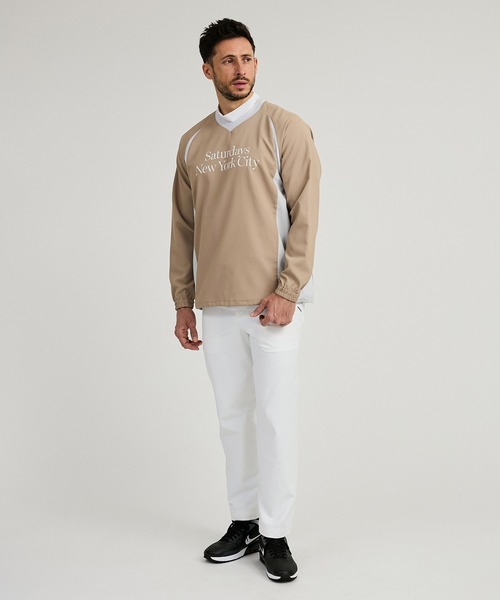 Saturdays Golf（サタデーズゴルフ）の「AZEK  Stretch Woven Pullover（Tシャツ/カットソー・メンズ・ブラック/ベージュ・L/M/S/XL）」の13枚目の写真