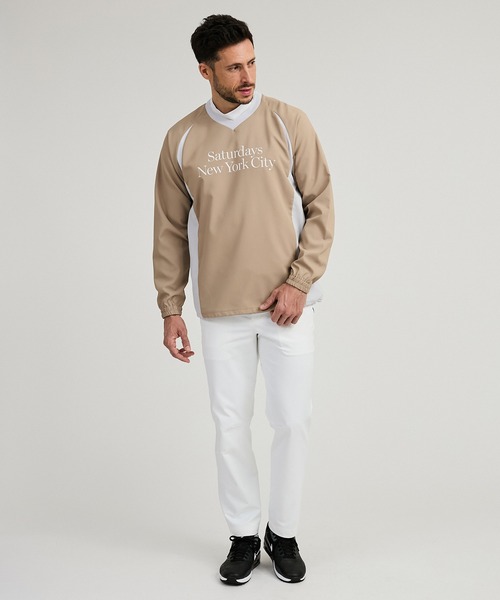 Saturdays Golf（サタデーズゴルフ）の「AZEK  Stretch Woven Pullover（Tシャツ/カットソー・メンズ・ブラック/ベージュ・L/M/S/XL）」の14枚目の写真