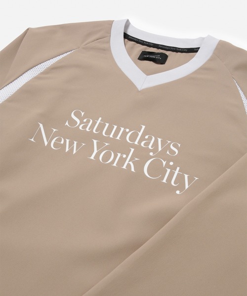 Saturdays Golf（サタデーズゴルフ）の「AZEK  Stretch Woven Pullover（Tシャツ/カットソー・メンズ・ブラック/ベージュ・L/M/S/XL）」の6枚目の写真