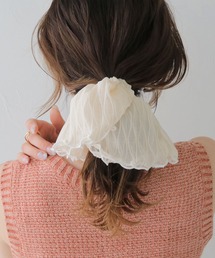 CLEIO（クレイオ）の「【CLEIO】シフォンシャーリングシュシュ CHIFFON RUCHED SCRUNCHIE/737-13670（ヘアゴム）」