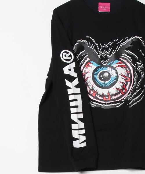 MISHKA(ミシカ)の「MISHKA LONG SLEEVE TEE SHIRT ミシカ 長袖 ロングスリーブTシャツ(Tシャツ/カットソー・メンズ・ブラック系/ホワイト/ホワイト系/ブラック・XL/M/L)」の12枚目の写真