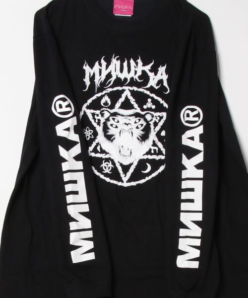 MISHKA(ミシカ)の「MISHKA LONG SLEEVE TEE SHIRT ミシカ 長袖 ロングスリーブTシャツ(Tシャツ/カットソー・メンズ・ブラック系/ホワイト/ホワイト系/ブラック・XL/M/L)」の14枚目の写真