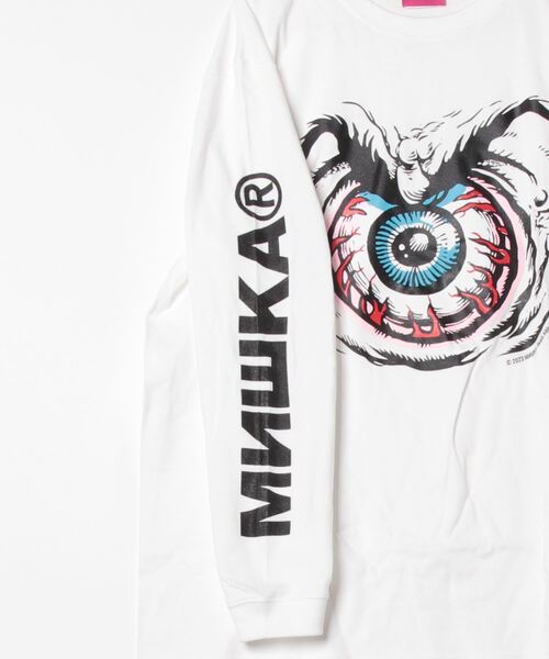 MISHKA(ミシカ)の「MISHKA LONG SLEEVE TEE SHIRT ミシカ 長袖 ロングスリーブTシャツ(Tシャツ/カットソー・メンズ・ブラック系/ホワイト/ホワイト系/ブラック・XL/M/L)」の15枚目の写真