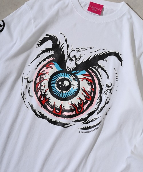MISHKA(ミシカ)の「MISHKA LONG SLEEVE TEE SHIRT ミシカ 長袖 ロングスリーブTシャツ(Tシャツ/カットソー・メンズ・ブラック系/ホワイト/ホワイト系/ブラック・XL/M/L)」の18枚目の写真
