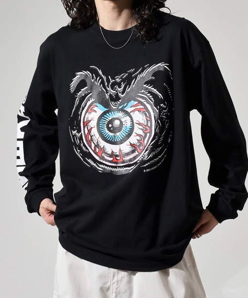 MISHKA(ミシカ)の「MISHKA LONG SLEEVE TEE SHIRT ミシカ 長袖 ロングスリーブTシャツ(Tシャツ/カットソー・メンズ・ブラック系/ホワイト/ホワイト系/ブラック・XL/M/L)」の7枚目の写真