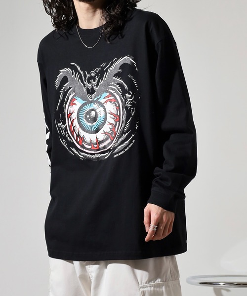 MISHKA(ミシカ)の「MISHKA LONG SLEEVE TEE SHIRT ミシカ 長袖 ロングスリーブTシャツ(Tシャツ/カットソー・メンズ・ブラック系/ホワイト/ホワイト系/ブラック・XL/M/L)」の8枚目の写真