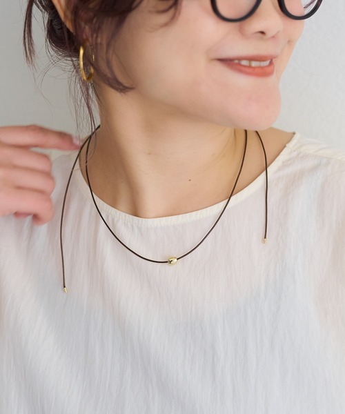 PUAL CE CIN（ピュアルセシン）の「【＠noricorico102企画】コードチョーカー（チョーカー・レディース・ブラウン系その他/ブラック系その他・FREE）」の3枚目の写真