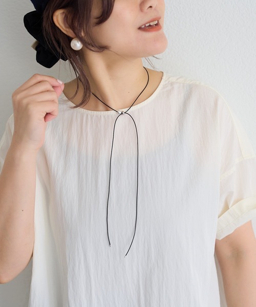 PUAL CE CIN（ピュアルセシン）の「【＠noricorico102企画】コードチョーカー（チョーカー・レディース・ブラウン系その他/ブラック系その他・FREE）」の5枚目の写真