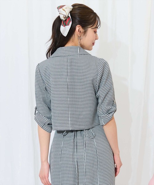 WILLSELECTION(ウィルセレクション)の「エンブレム付きショートジャケット(テーラードジャケット・レディース・ピンク/ベージュ/ネイビー/ブラック系その他・FREE)」の17枚目の写真
