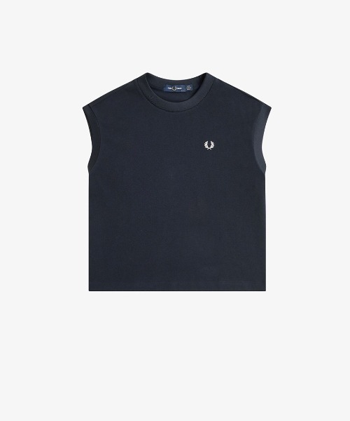 品多く Sleeveless T-Shirt／ノースリーブピケTシャツ（Tシャツ Pique トップス