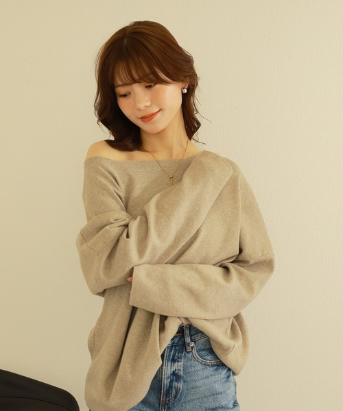 LAULEN オーバーサイズニット low gauge knit | TOPS | LAULEN（ローレン）