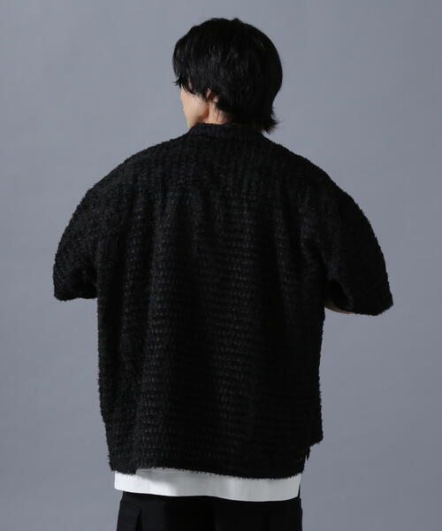 ブラウス シャツ DankeSchon/ダンケシェーン/SHEER SHAGGY JQ S/S SHIRTS レディース メンズ DankeSchon/ダンケシェーン/SHEER SHAGGY JQ S/S SHIRTS（シャツ