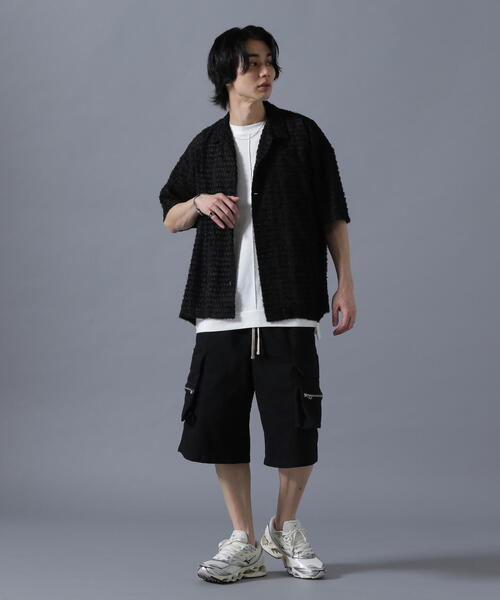 ブラウス シャツ DankeSchon/ダンケシェーン/SHEER SHAGGY JQ S/S SHIRTS レディース メンズ セール】DankeSchon/ダンケシェーン/SIZZLE CHECK S/S SHIRTS