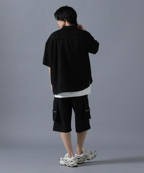 DANKE SCHON（ダンケシェーン）の「DankeSchon/ダンケシェーン/SHEER SHAGGY JQ S/S SHIRTS（シャツ/ブラウス・レディース・ブラック/グレー・F）」の6枚目の写真