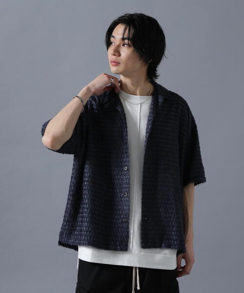 DANKE SCHON（ダンケシェーン）の「DankeSchon/ダンケシェーン/SHEER SHAGGY JQ S/S SHIRTS（シャツ/ブラウス・レディース・ブラック/グレー・F）」の10枚目の写真