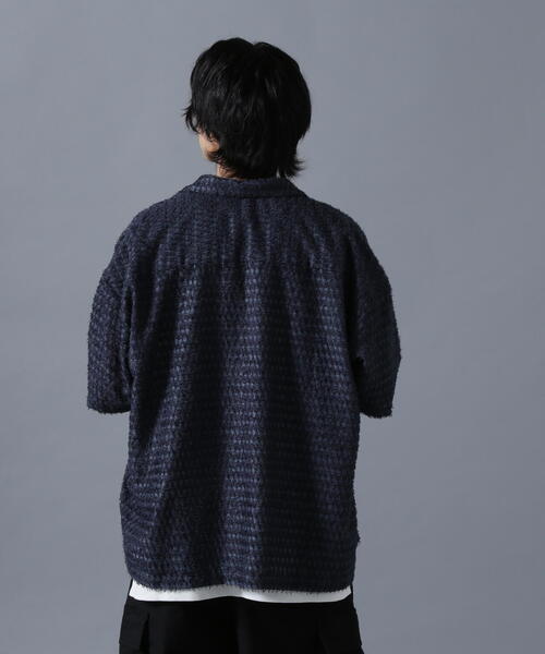 ブラウス シャツ DankeSchon/ダンケシェーン/SHEER SHAGGY JQ S/S SHIRTS レディース メンズ DankeSchon/ダンケシェーン/SHEER SHAGGY JQ S/S SHIRTS（シャツ